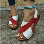 Women's New Solid Color Summer Wedge Sandals