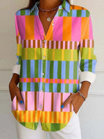 Attractive Collared Long Sleeve Shirt
