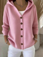 Women Plain Long Sleeve Comfy Casual Cardigan