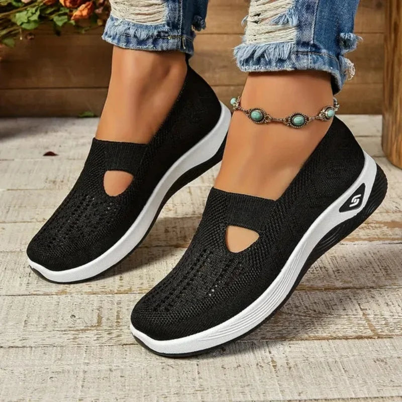 Women's Mesh Cut-Out Sneakers