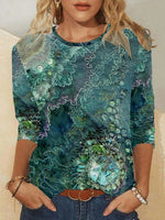 Vintage Abstract Print T-Shirt