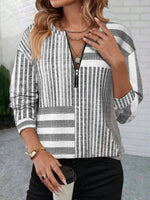 Casual Striped Sweatshirt