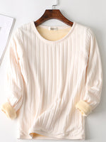 Thicken Velvet Super Soft Long Sleeve Warm Blouse