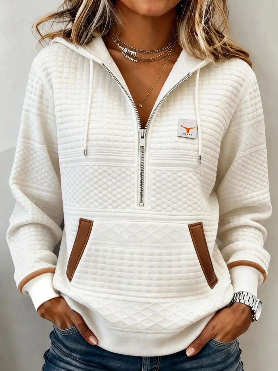 Vintage Geometric Hoodie Long Sleeve Sweatshirt