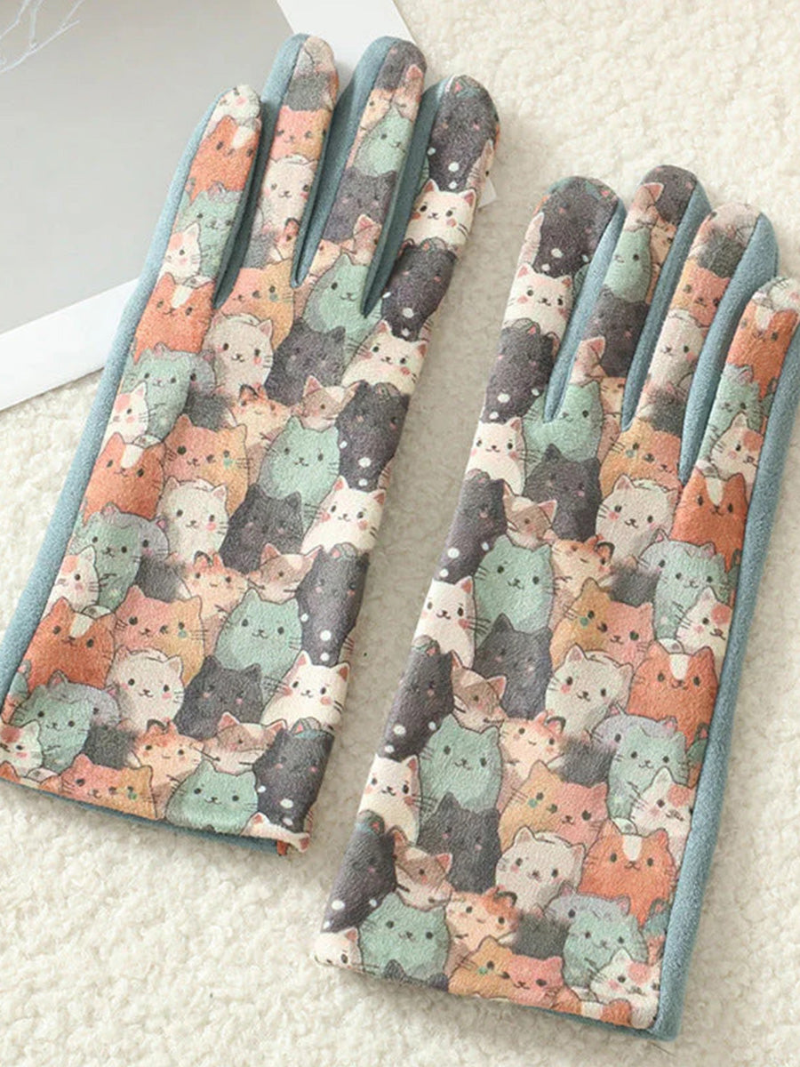 Cartoon Warm Gloves