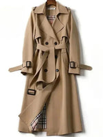 Elegant Women's Brown Trench Coat