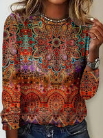Vintage Ethnic Print T-Shirt