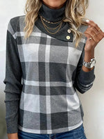 Cozy Check Long Sleeve Sweater