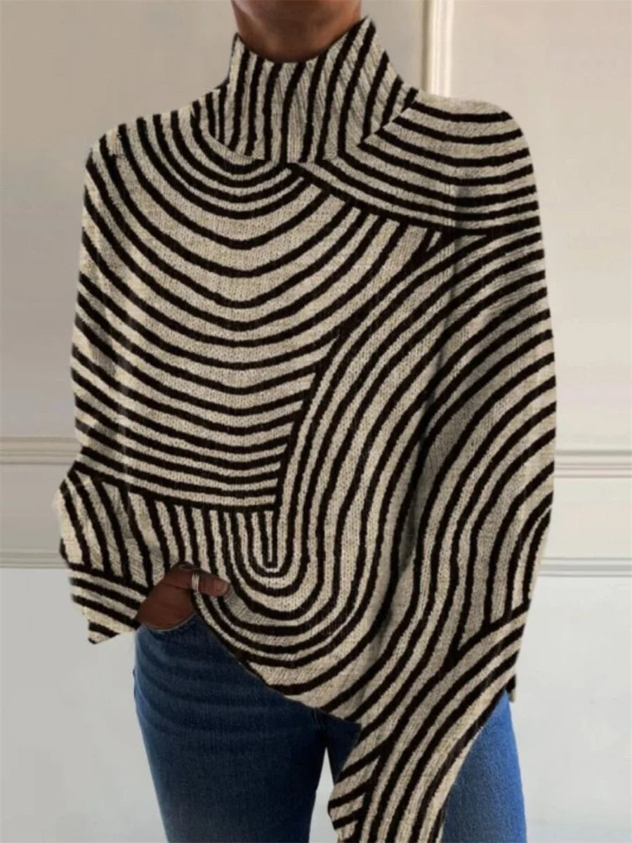 Casual Turtleneck Long Sleeve Sweater