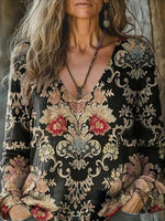 Vintage Ethnic Print T-Shirt