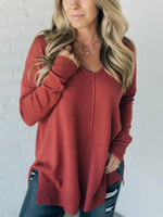 So Soft Seam Front Sweater