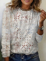 Vintage Ethnic Print T-Shirt