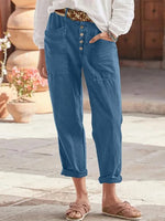 Solid Color Loose Casual Pants