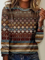Vintage Ethnic Print T-Shirt