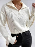 Classy Long Sleeve Plain Sweater