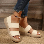 New Women's Stylish Genuine Leather Platform Sandals