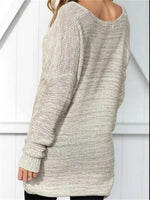 Loosen Casual Cotton Blends Sweater