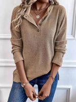 Solid Color Casual Sweatshirt