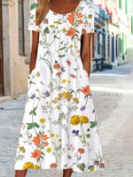 Elegant Floral Print Dress