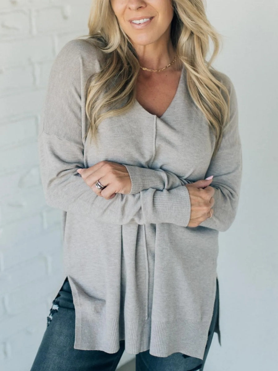 So Soft Seam Front Sweater