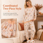 Women’s Halloween Pumpkin & Ghost Pajama Set