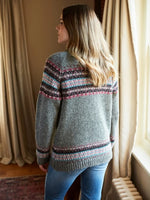 Knitted Fair Isle Long Sleeve Cardigan