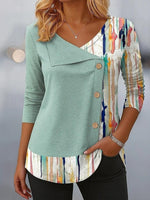 Breezy V-Neck Long Sleeve Top