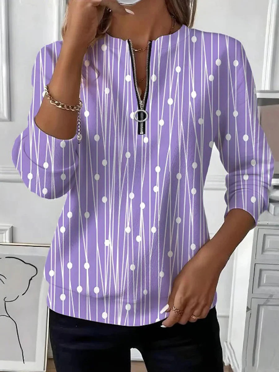 Casual Vintage Long Sleeve Sweatshirt