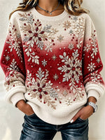 Casual Ombre Henley Collar Long Sleeve Sweatshirt