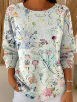 Chic Round Neck Long Sleeve Sweater