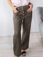 Women's Cotton Retro Casual Trousers