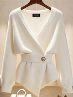 Vintage Long Sleeve Plain Cardigan