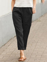 Modern Plain Black Side Pocket Pants