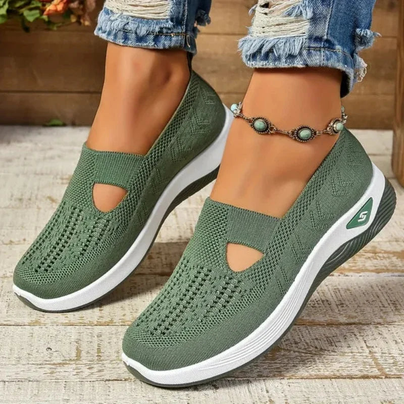 Women's Mesh Cut-Out Sneakers