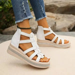 Women's wedge heel rhinestone platform sandals