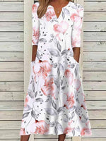 Floral Print Casual Dress