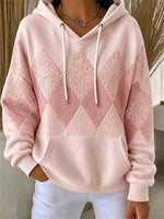 Casual Abstract Long Sleeve Hoodie
