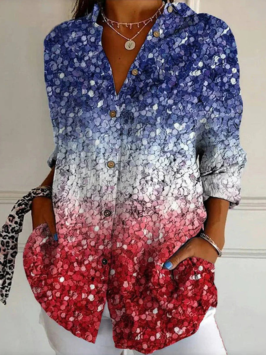 Vintage Gradient Blouse