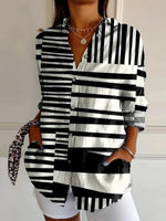 Casual Striped Blouse