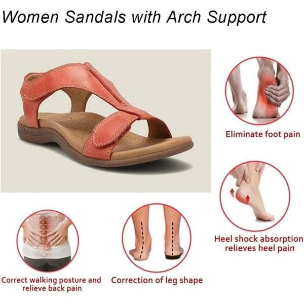 Comfortable Women's Velcro Wedge Sandals