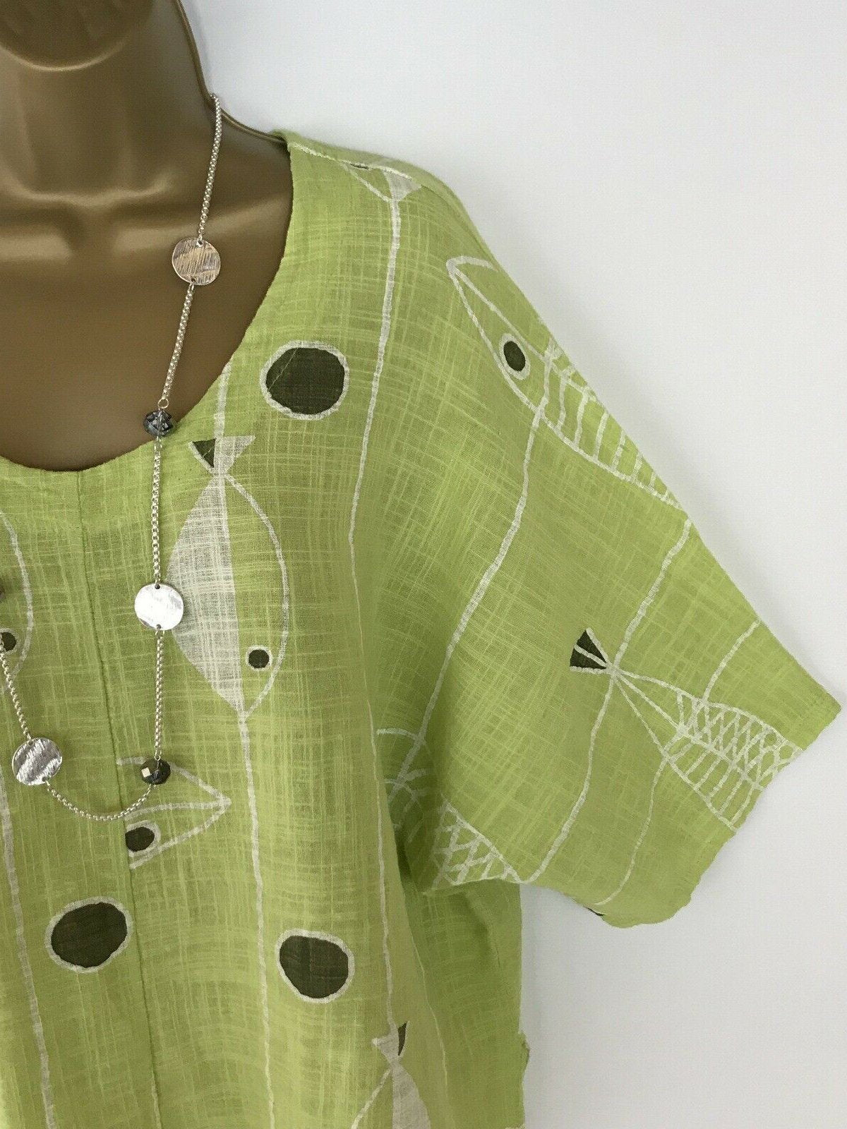 Half Sleeve Casual Fish Print Blouse