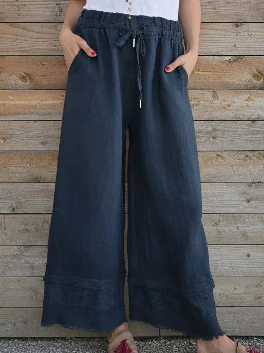 Casual Cozy Lace Patchwork Pants