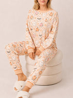 Women’s Halloween Pumpkin & Ghost Pajama Set