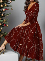Christmas Party Deep V Fashion Winter Dresses