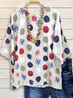 Modern Round Neck 3/4 Sleeve Top