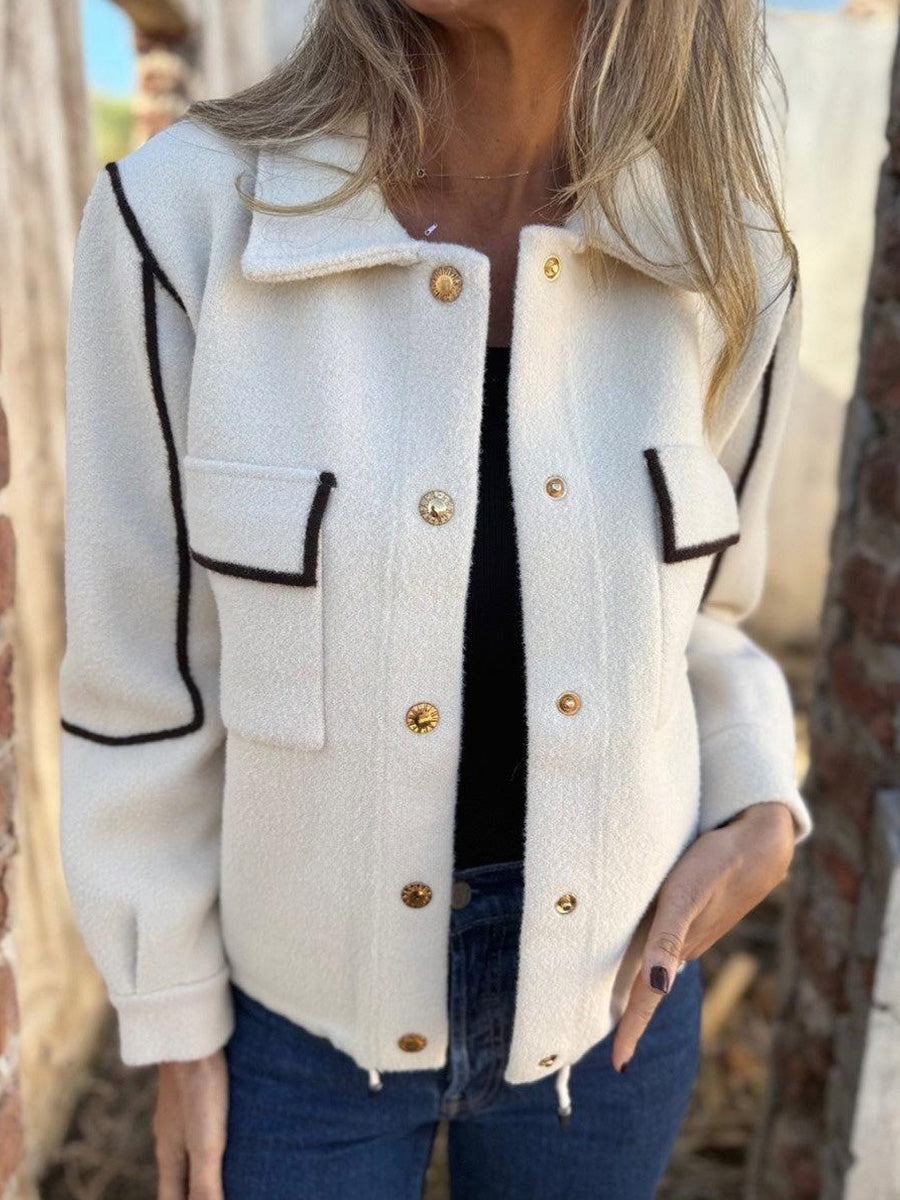 Basic White Long Sleeve Cardigan