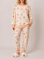 Women’s Halloween Pumpkin & Ghost Pajama Set
