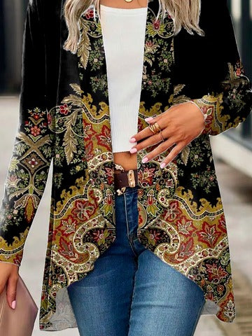 Long Sleeve Ethnic Regular Medium Elasticity Loose Kimono