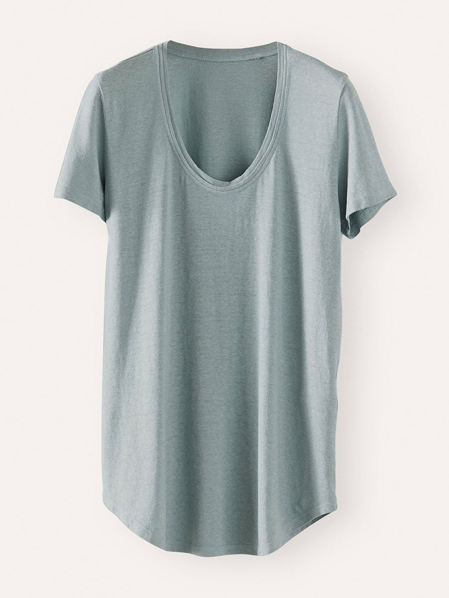 Solid Color Round Neck Casual Blouse