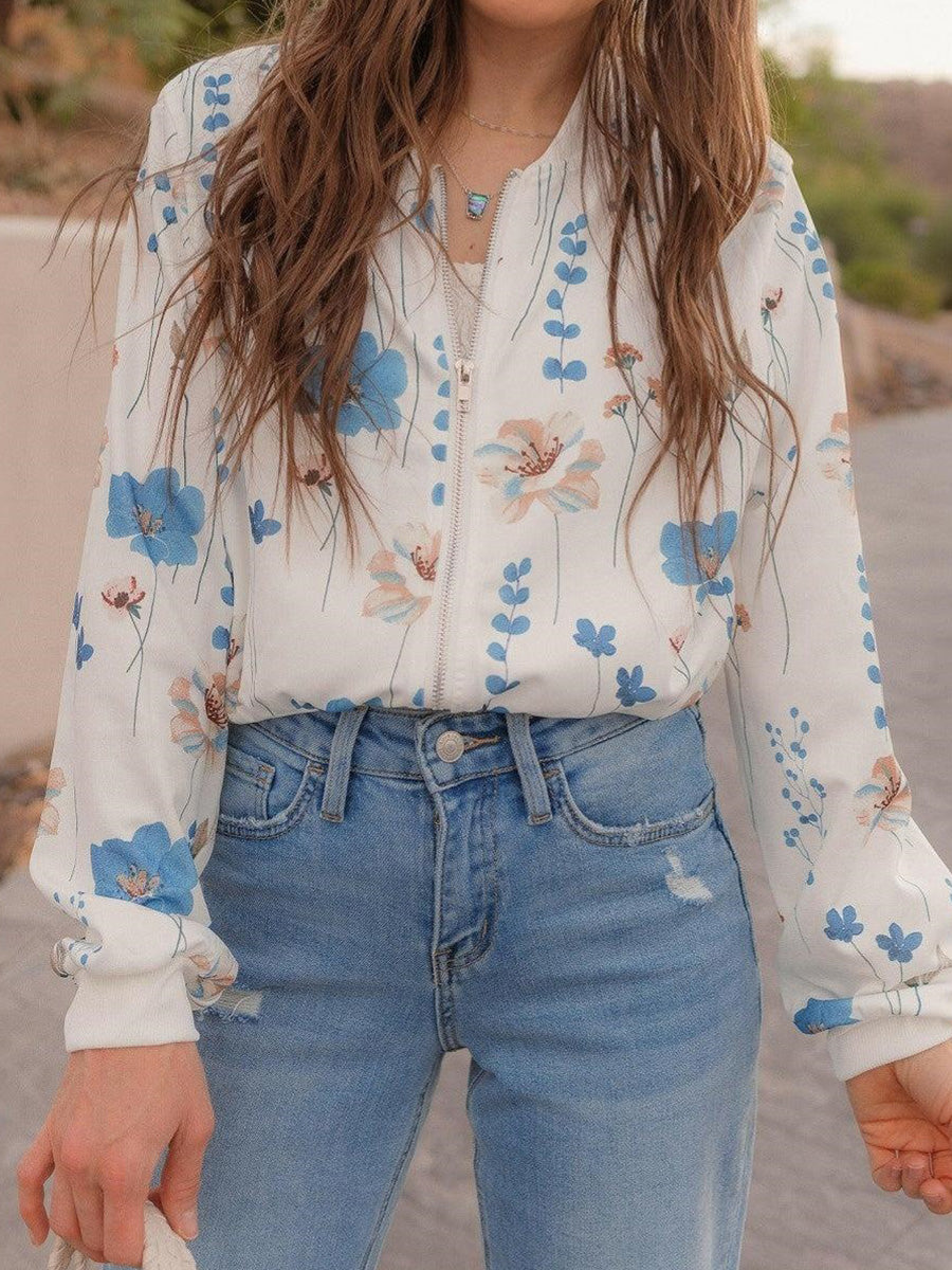 Basic White Long Sleeve Outerwear